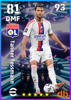 Tanner Tessmann — DMF, OVR 81, MAX 93