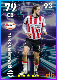 Yarek Gąsiorowski — CB, OVR 79, MAX 93