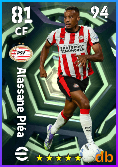 Alassane Pléa — CF, OVR 81, MAX 94
