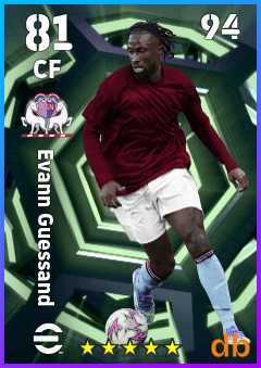 Evann Guessand — CF, OVR 81, MAX 94