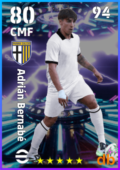 Adrián Bernabé — CMF, OVR 80, MAX 94