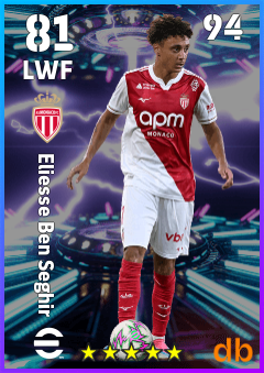 Eliesse Ben Seghir — LWF, OVR 81, MAX 94