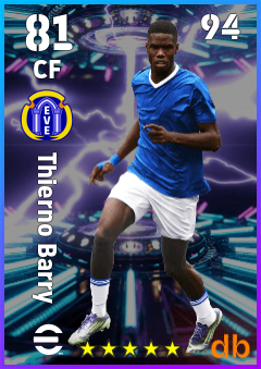Thierno Barry — CF, OVR 81, MAX 94