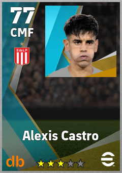 Alexis Castro — CMF, OVR 77, MAX 77