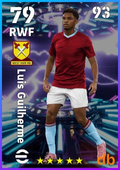 Luis Guilherme — RWF, OVR 79, MAX 93