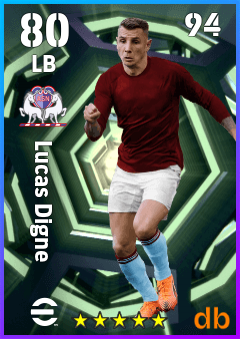 Lucas Digne — LB, OVR 80, MAX 94