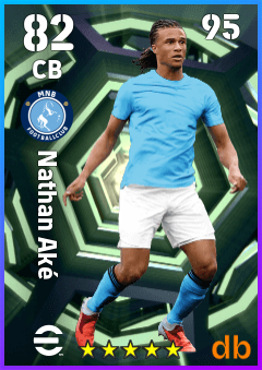 Nathan Aké — CB, OVR 82, MAX 95