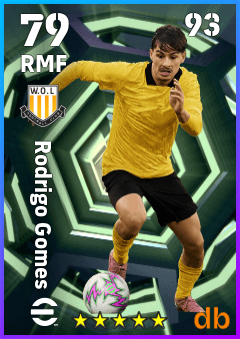 Rodrigo Gomes — RMF, OVR 79, MAX 93