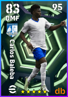 Carlos Baleba — DMF, OVR 83, MAX 95