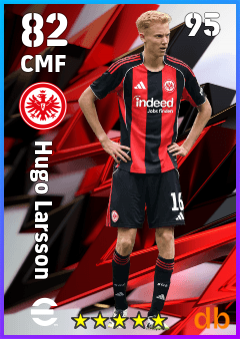 Hugo Larsson — CMF, OVR 82, MAX 95