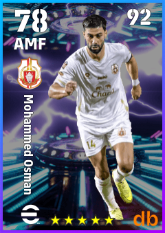 Mohammed Osman — AMF, OVR 78, MAX 92