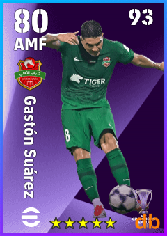 Gastón Suárez — AMF, OVR 80, MAX 93