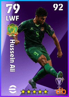 Hussein Ali — LWF, OVR 79, MAX 92