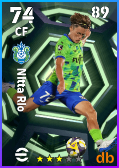 Nitta Rio — CF, OVR 74, MAX 89