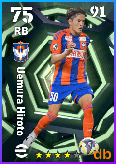 Uemura Hiroto — RB, OVR 75, MAX 91