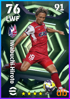 Iwabuchi Hiroto — LWF, OVR 76, MAX 91