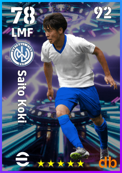 Saito Koki — LMF, OVR 78, MAX 92