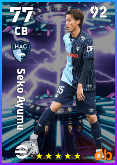 Seko Ayumu — CB, OVR 77, MAX 92