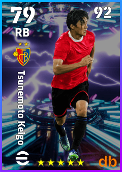Tsunemoto Keigo — RB, OVR 79, MAX 92