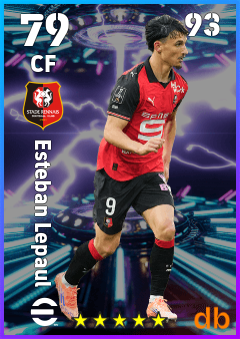 Esteban Lepaul — CF, OVR 79, MAX 93