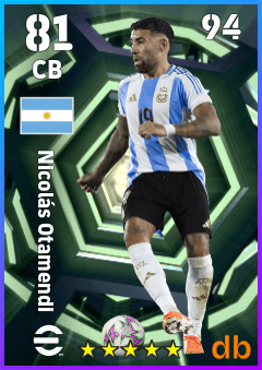 Nicolás Otamendi — CB, OVR 81, MAX 94