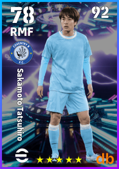 Sakamoto Tatsuhiro — RMF, OVR 78, MAX 92