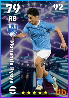 Morishita Ryoya — RB, OVR 79, MAX 92