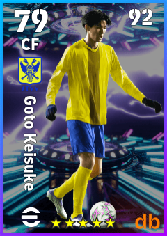 Goto Keisuke — CF, OVR 79, MAX 92