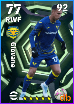 Giovane — RWF, OVR 77, MAX 92