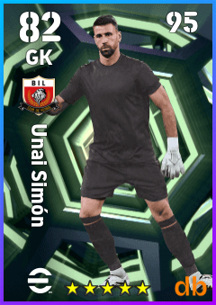 Unai Simón — GK, OVR 82, MAX 95