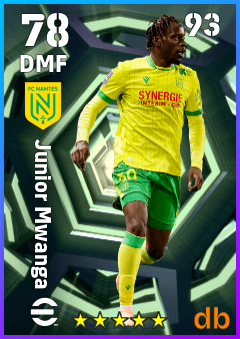Junior Mwanga — DMF, OVR 78, MAX 93