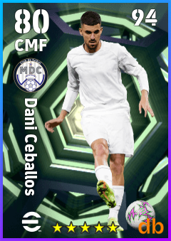 Dani Ceballos — CMF, OVR 80, MAX 94