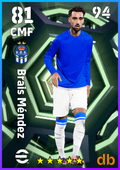 Brais Méndez — CMF, OVR 81, MAX 94