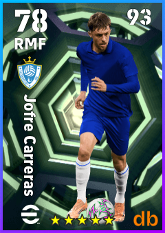 Jofre Carreras — RMF, OVR 78, MAX 93