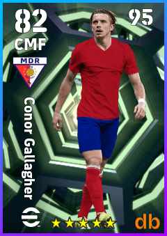 Conor Gallagher — CMF, OVR 82, MAX 95