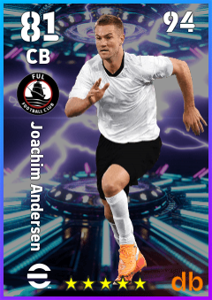Joachim Andersen — CB, OVR 81, MAX 94