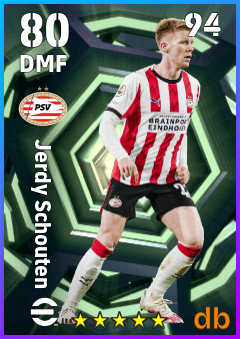 Jerdy Schouten — DMF, OVR 80, MAX 94