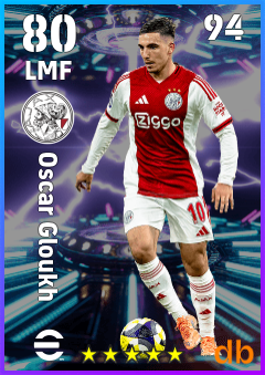 Oscar Gloukh — LMF, OVR 80, MAX 94
