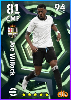 Joe Willock — CMF, OVR 81, MAX 94