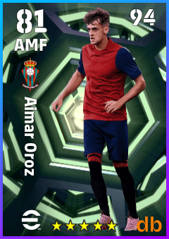 Aimar Oroz — AMF, OVR 81, MAX 94