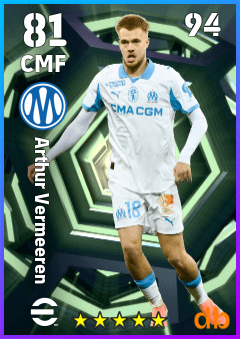 Arthur Vermeeren — CMF, OVR 81, MAX 94