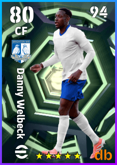 Danny Welbeck — CF, OVR 80, MAX 94