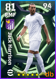 Jack Harrison — RMF, OVR 81, MAX 94