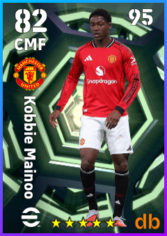 Kobbie Mainoo — CMF, OVR 82, MAX 95