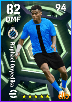 Raphael Onyedika — DMF, OVR 82, MAX 94