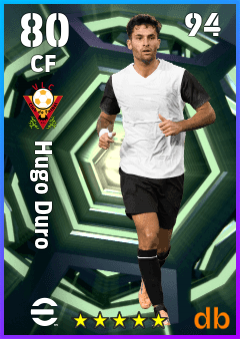 Hugo Duro — CF, OVR 80, MAX 94