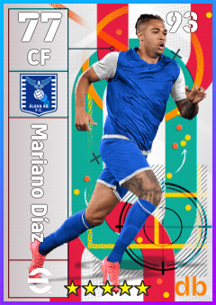 Mariano Díaz — CF, OVR 77, MAX 93