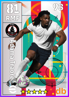 Adama Traoré — RMF, OVR 81, MAX 93