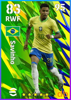 Savinho — RWF, OVR 83, MAX 95