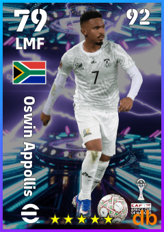 Oswin Appollis — LMF, OVR 79, MAX 92